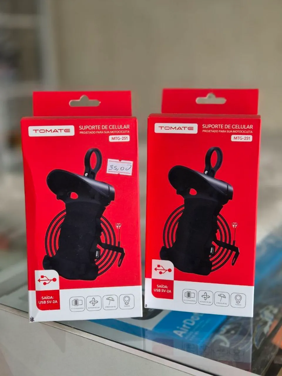 Suporte de celular para moto Tomate MTG-251