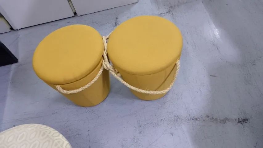 Puff Baú Amarelo - Frisokar 