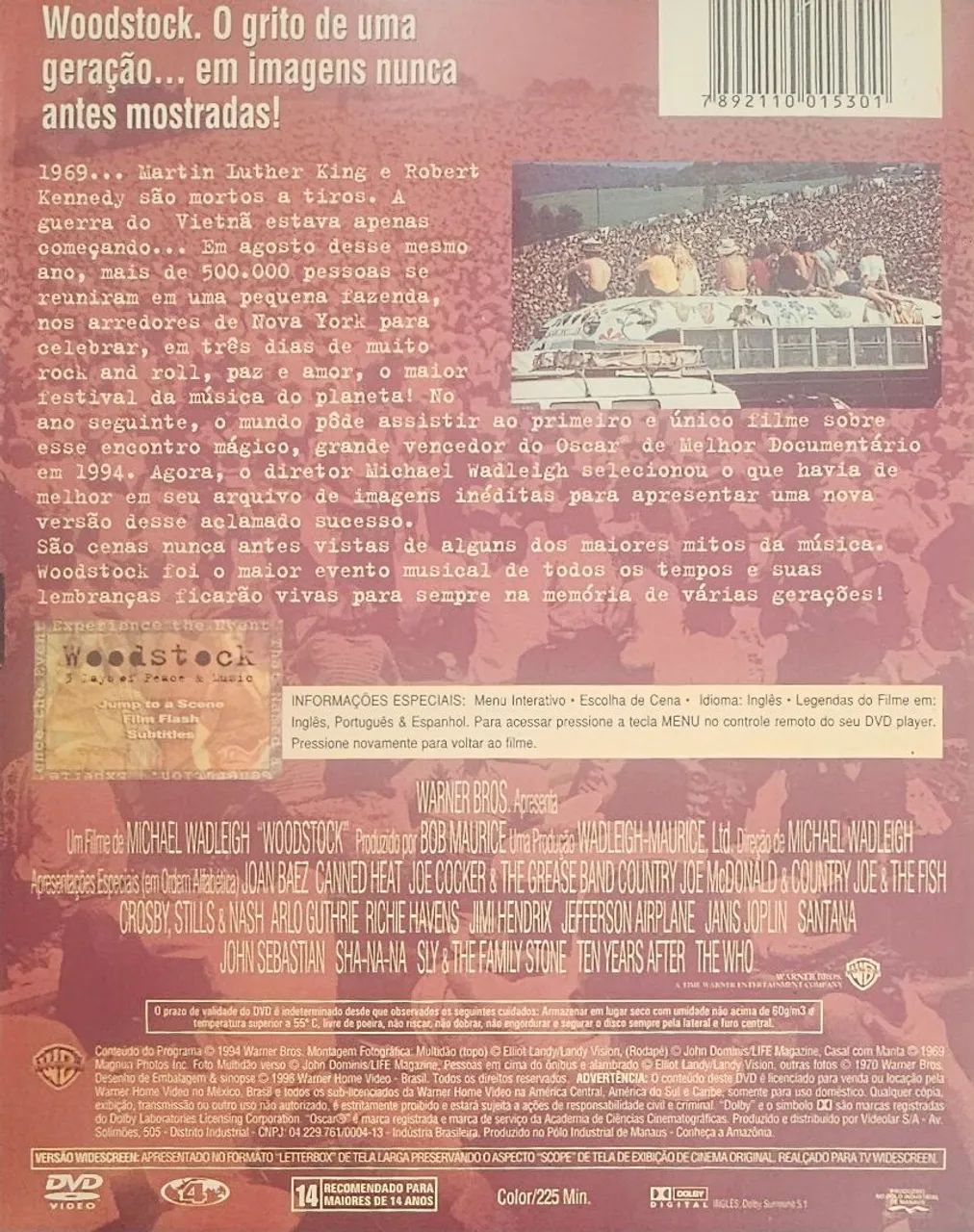 Woodstock - A Nova Versão do Diretor - DVD - Foto 2