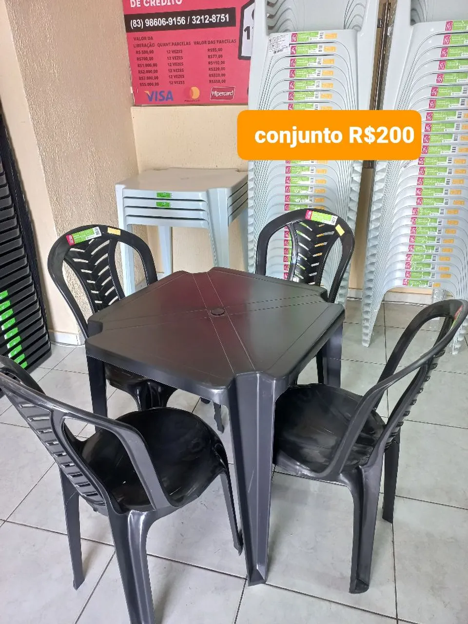 Promoção!! Conjunto Mesa + Cadeiras
