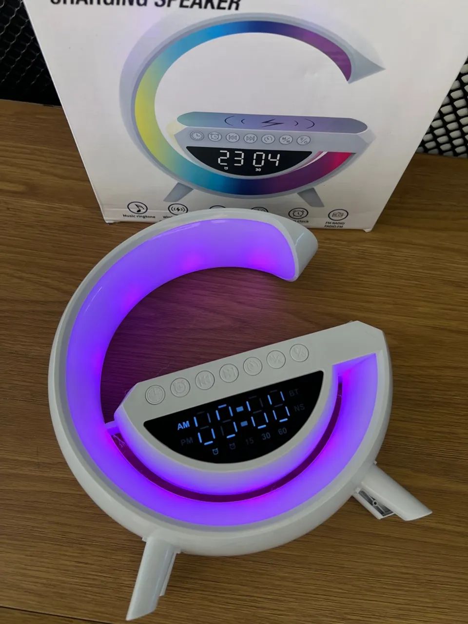Luminária de Mesa LED com Bluetooth e Carregamento - Foto 3
