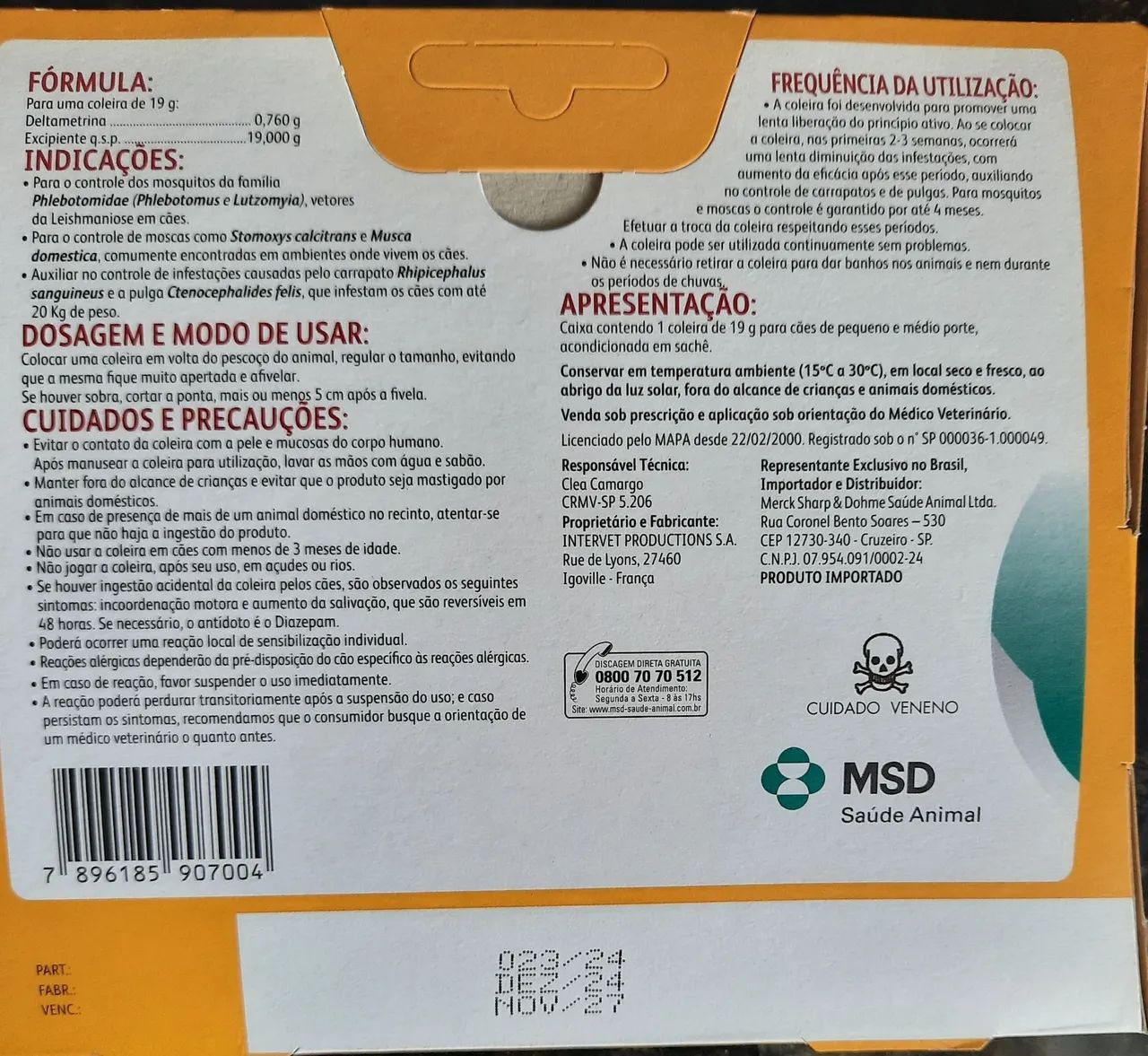 Coleira antipirasitaria para carrapatos e pulgas - Foto 2