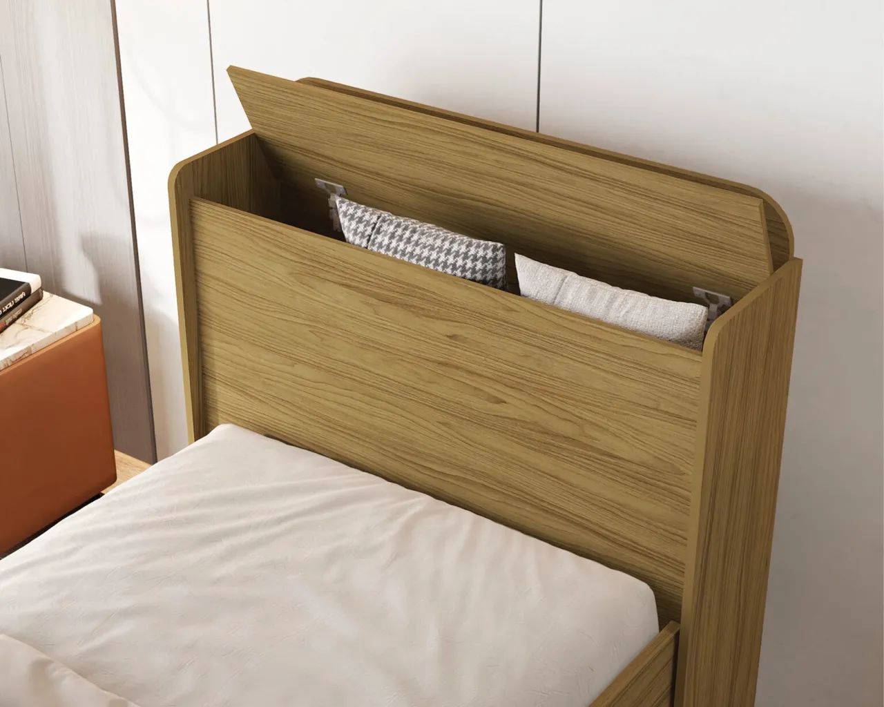 Cama Solteiro Baú Tamires tt439 - Foto 2