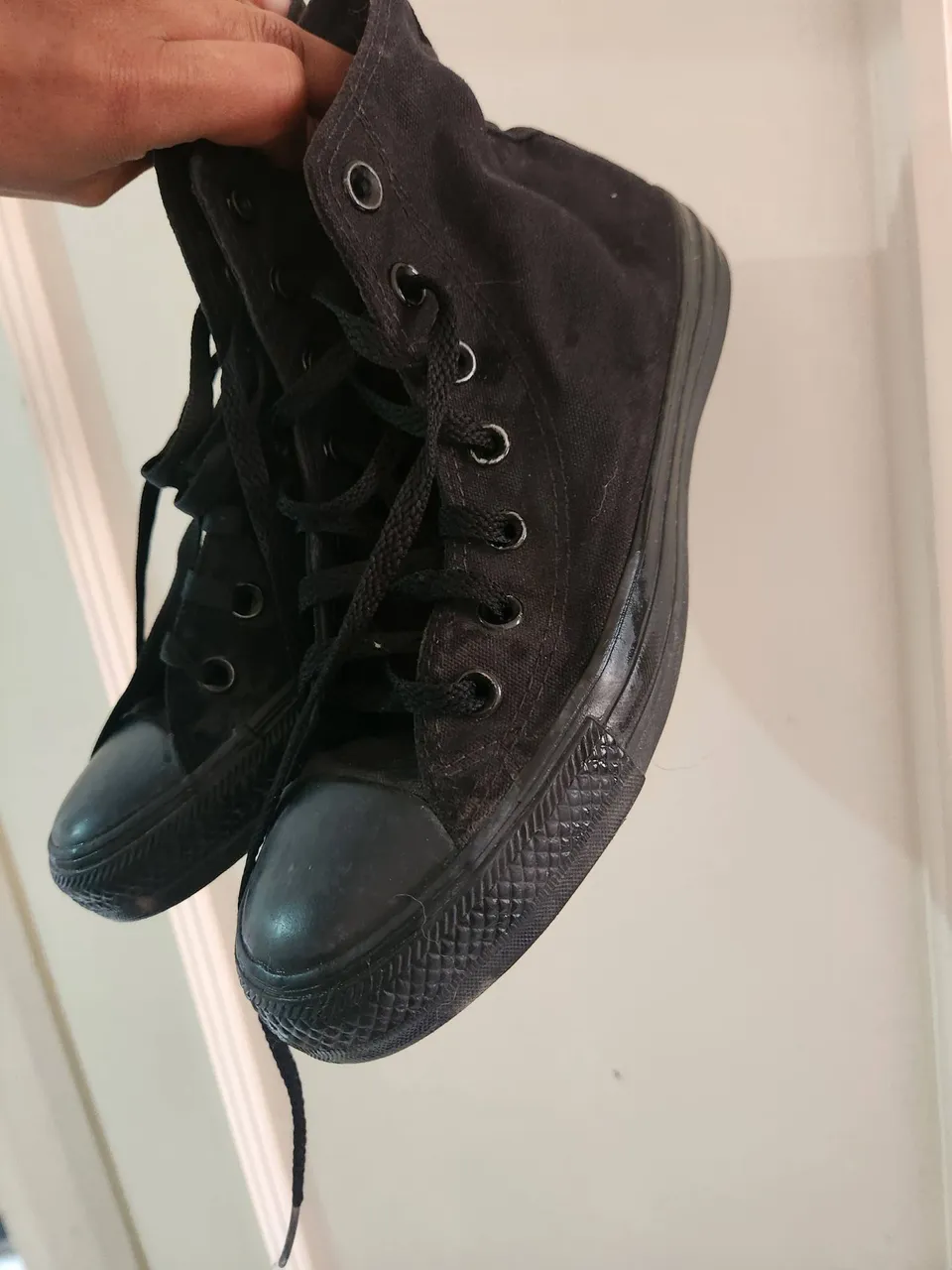 Converse All Star Cano Alto Preto