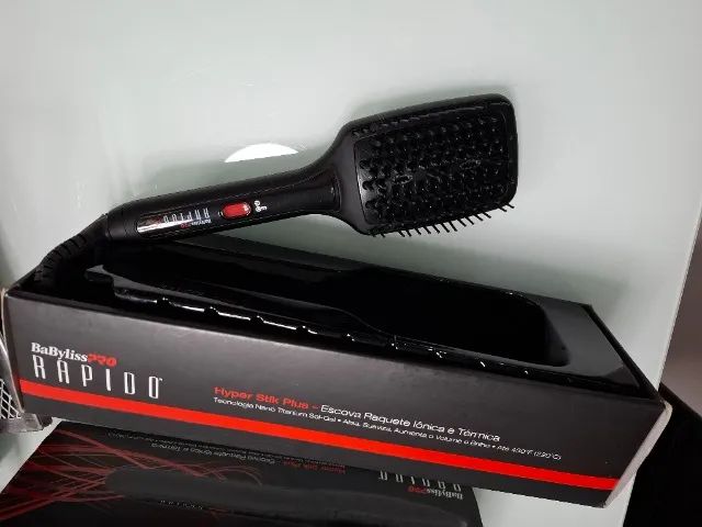 escova raquete iônica e termica babyliss pro