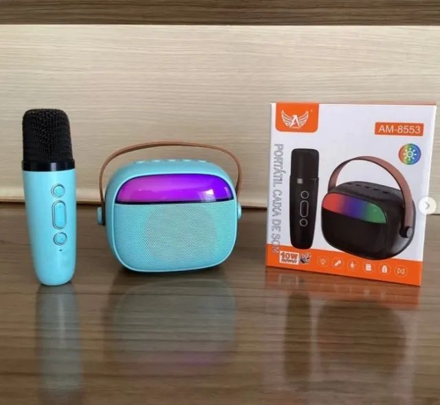 Caixinha de Som Bluetooth com 1 Microfone Sem Fio - Altomex AM-8553 - Foto 2