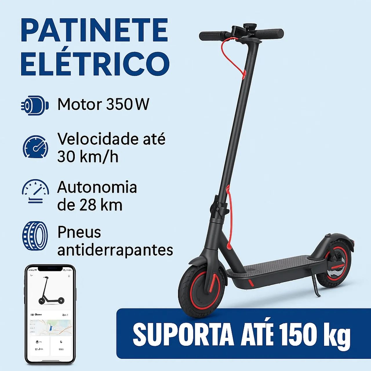 Patinete elétrico com caixa de som preço de black friday