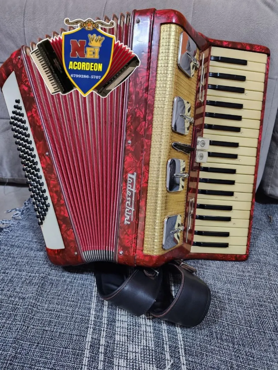 Acordeon todeschini 80 baixos afinada 