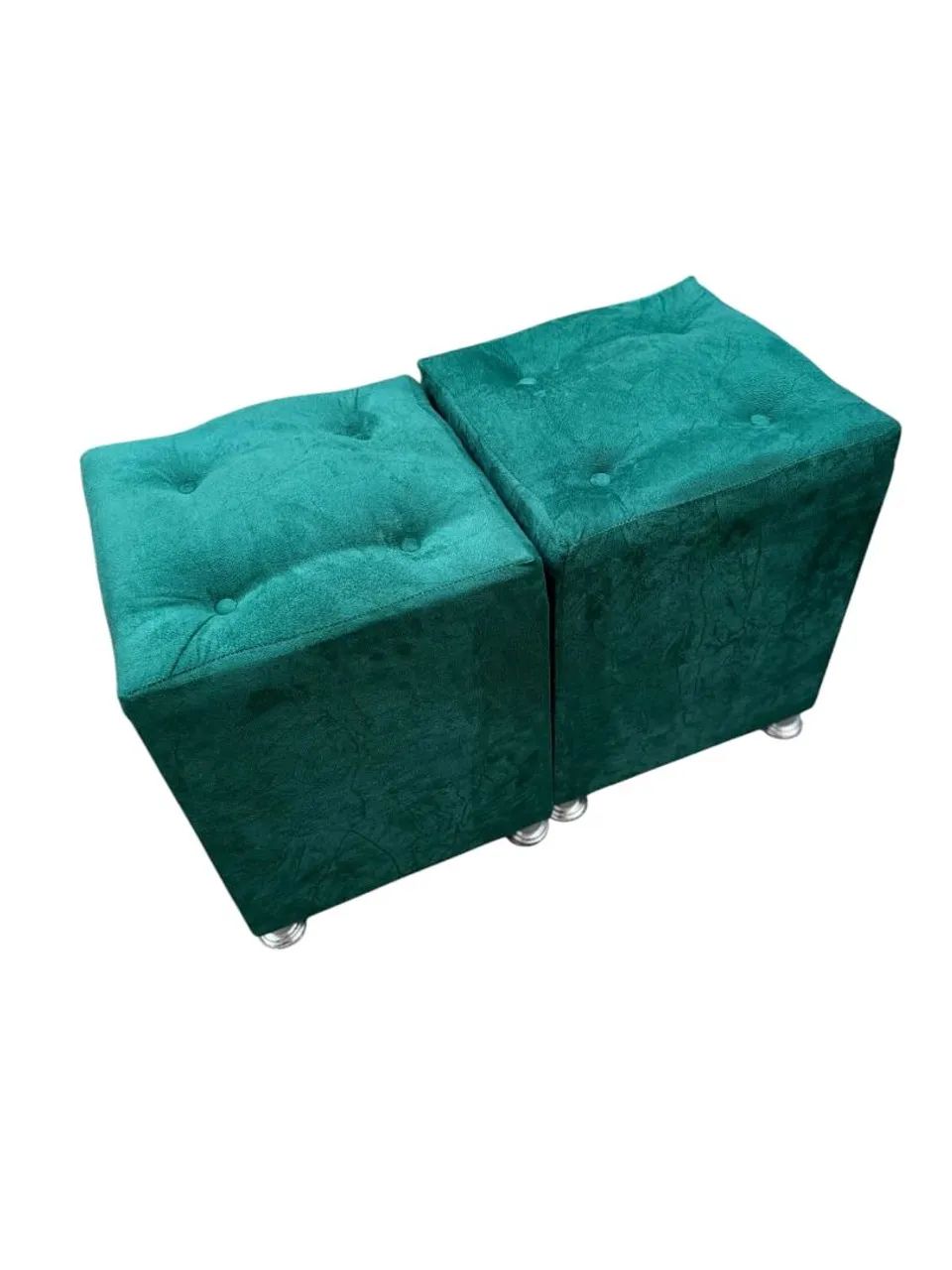 Puffs Verde Esmeralda - Par