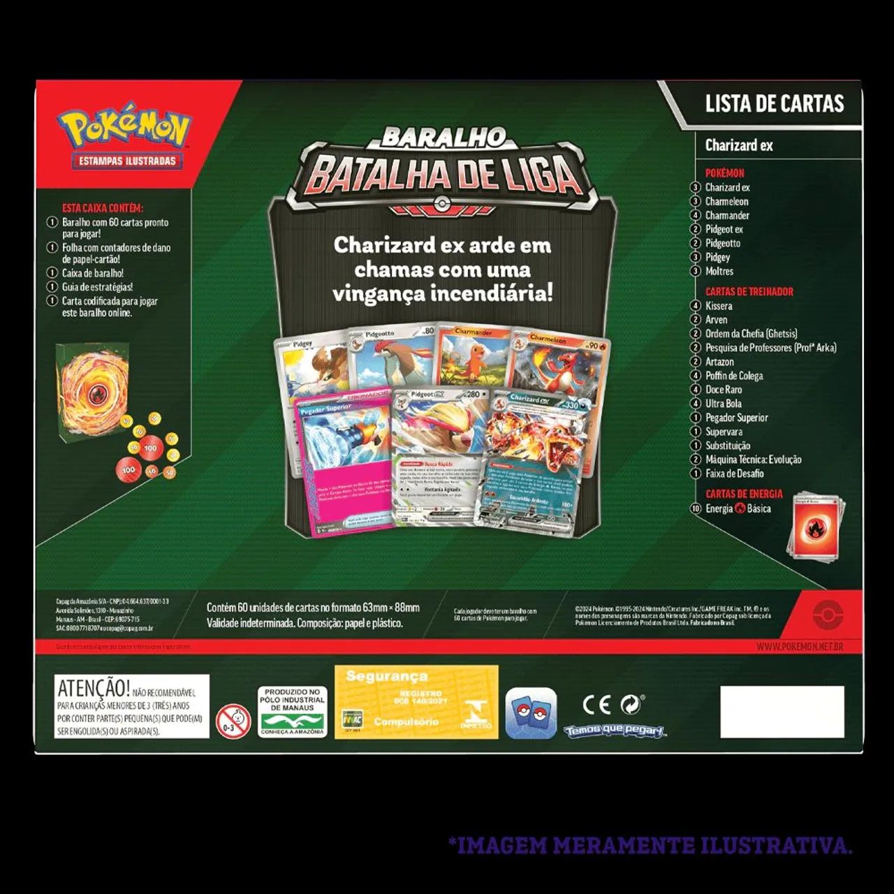 Deck de Batalha de Liga Charizard EX - Pokémon TCG - Foto 4