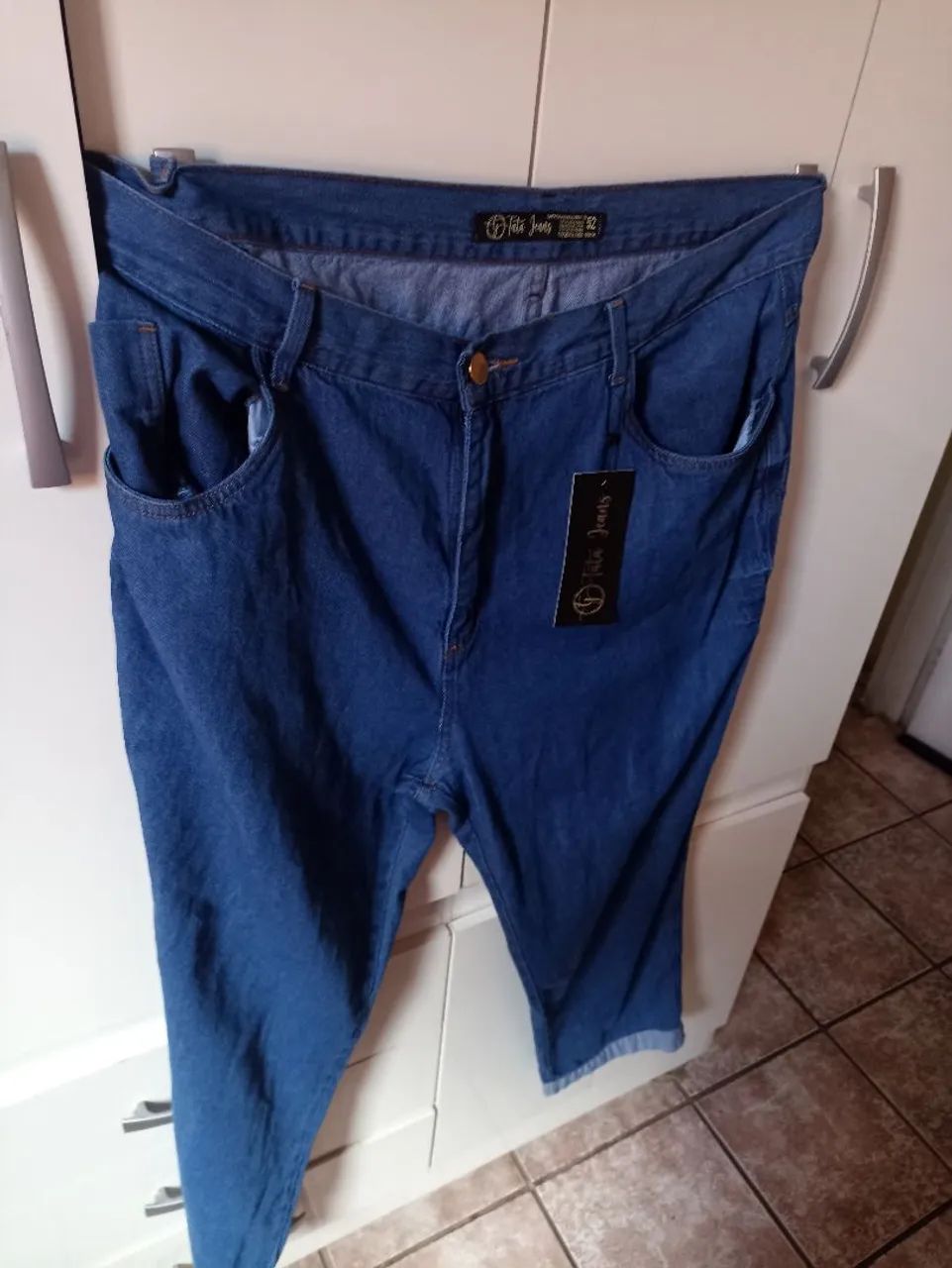 Calça Mom feminina Plus  - Foto 5