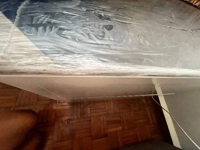 Gabinete Para Banheiro Em Aço Com Tampo Em Vidro Temperado Sem Cuba. - Foto 5