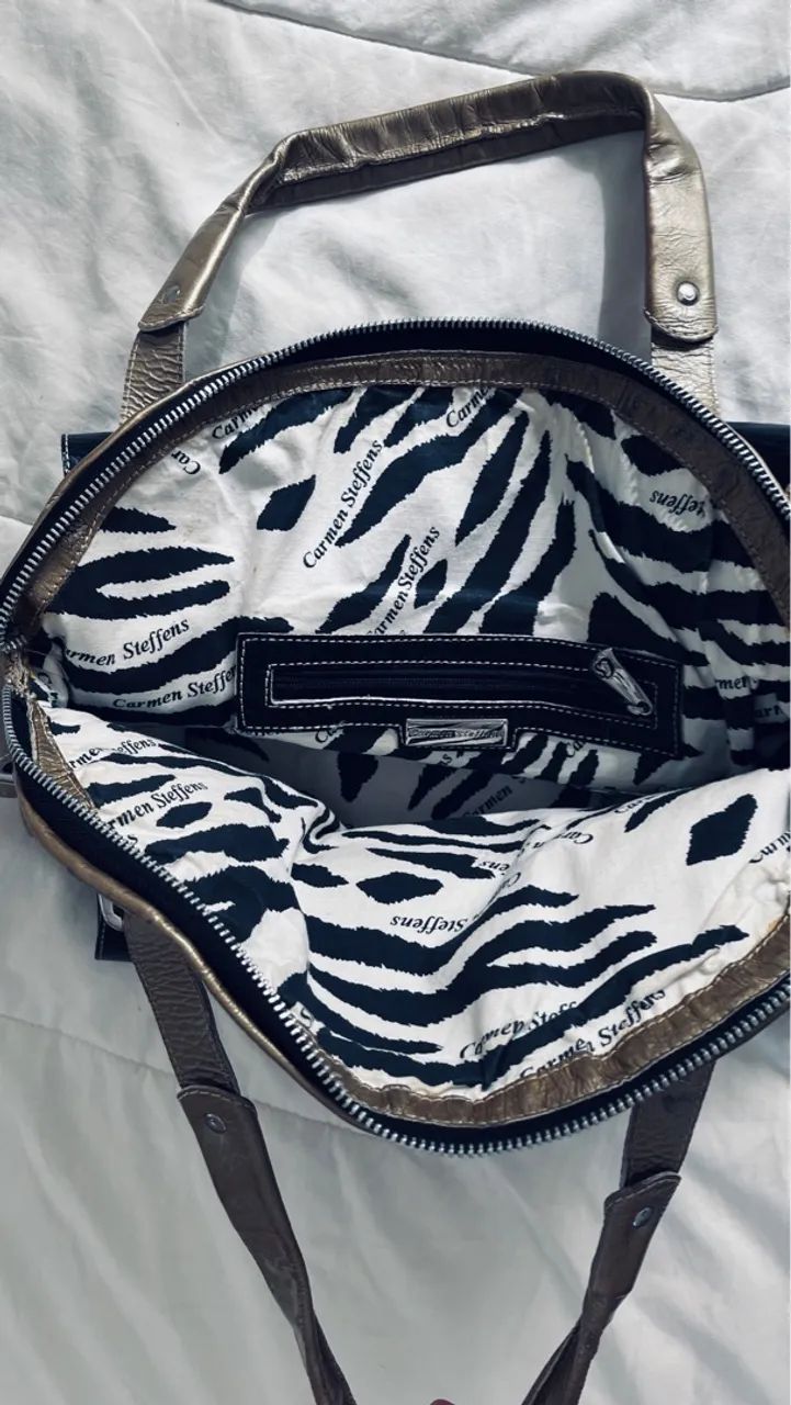 Bolsa Carmen Steffens em Couro - Foto 4