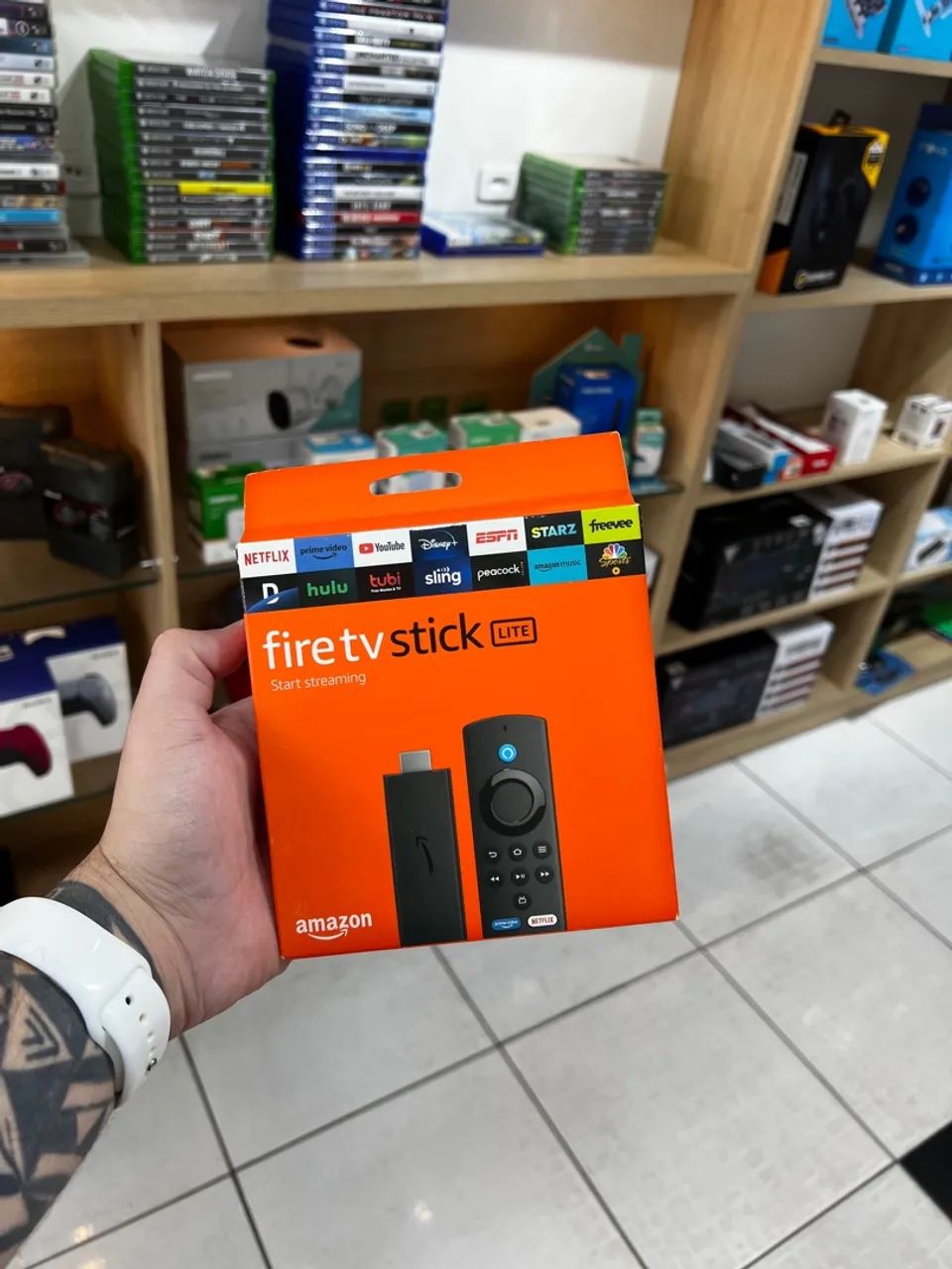 Amazon Fire Tv Stick Lite - TV BOX - Loja Física, Parcela sem juros