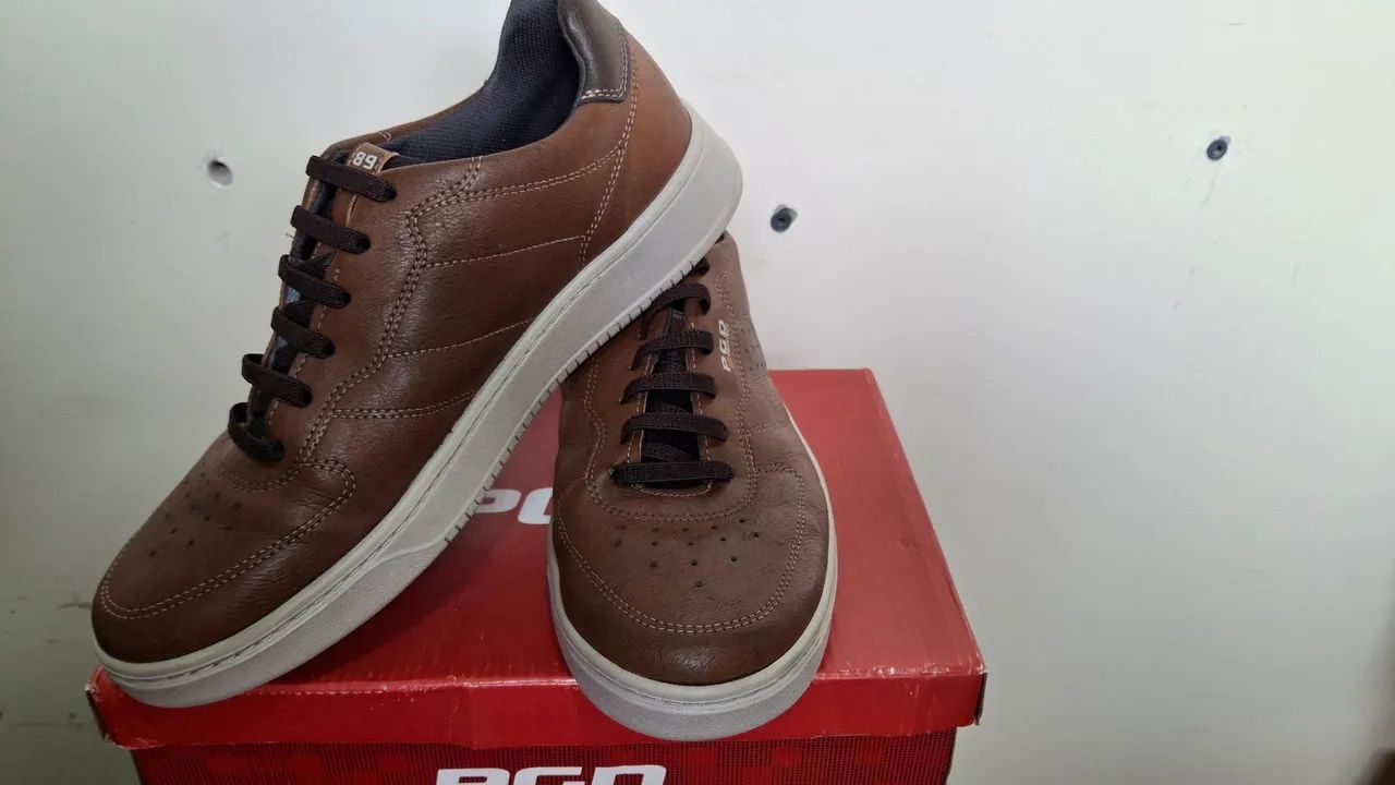 Tênis sapato Casual Marrom PGD Pegada - Foto 2