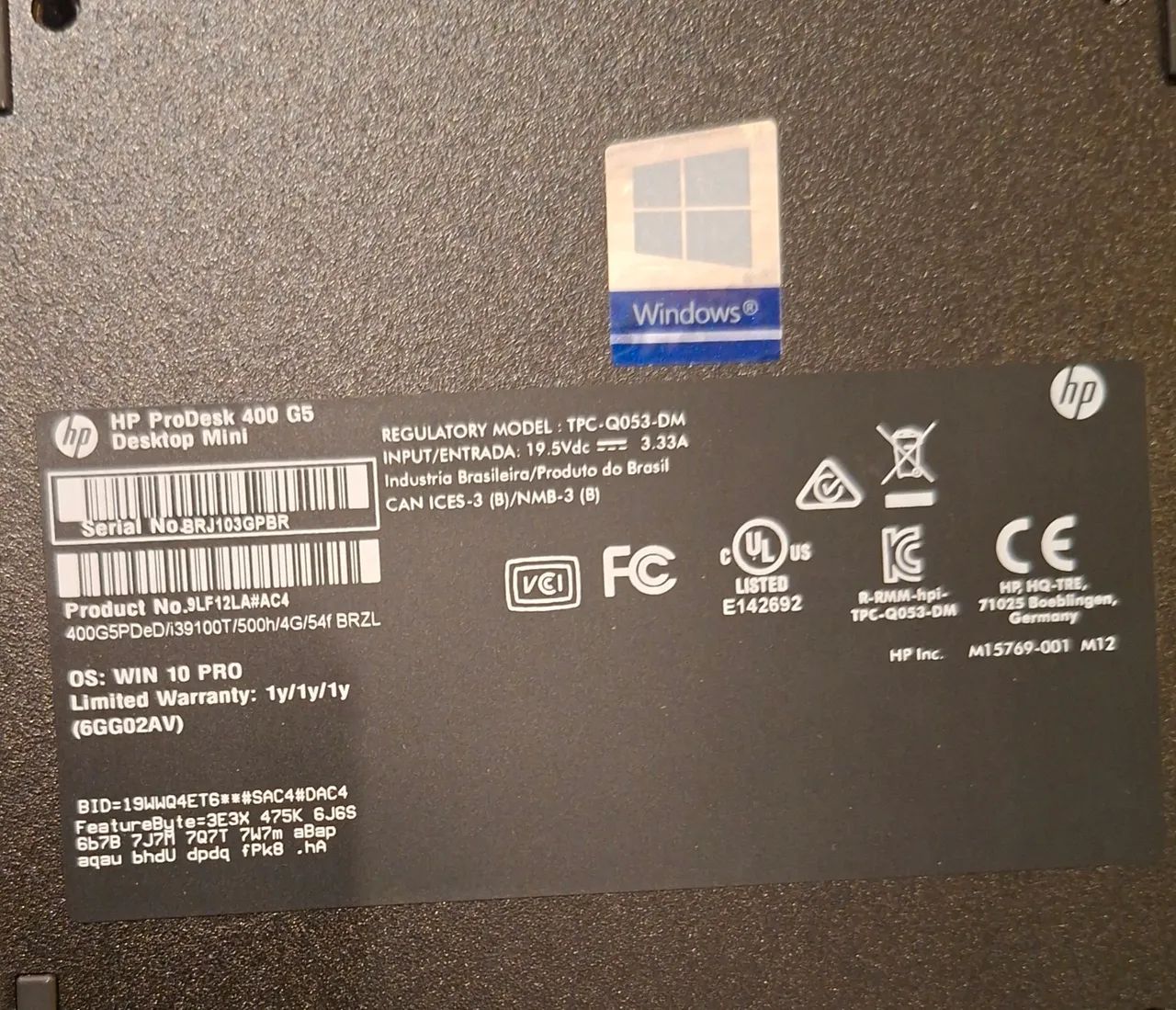 HP Prodesk 400 G5 Mini PC - Foto 2