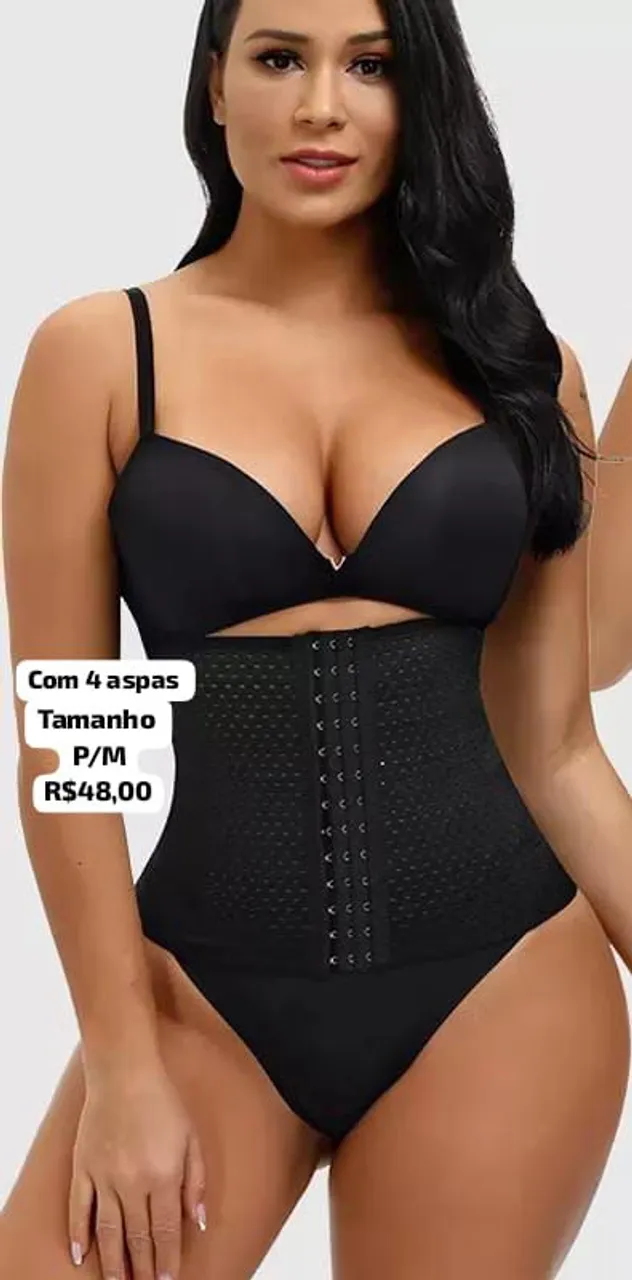 Cintura modeladora com 4 barbatanas