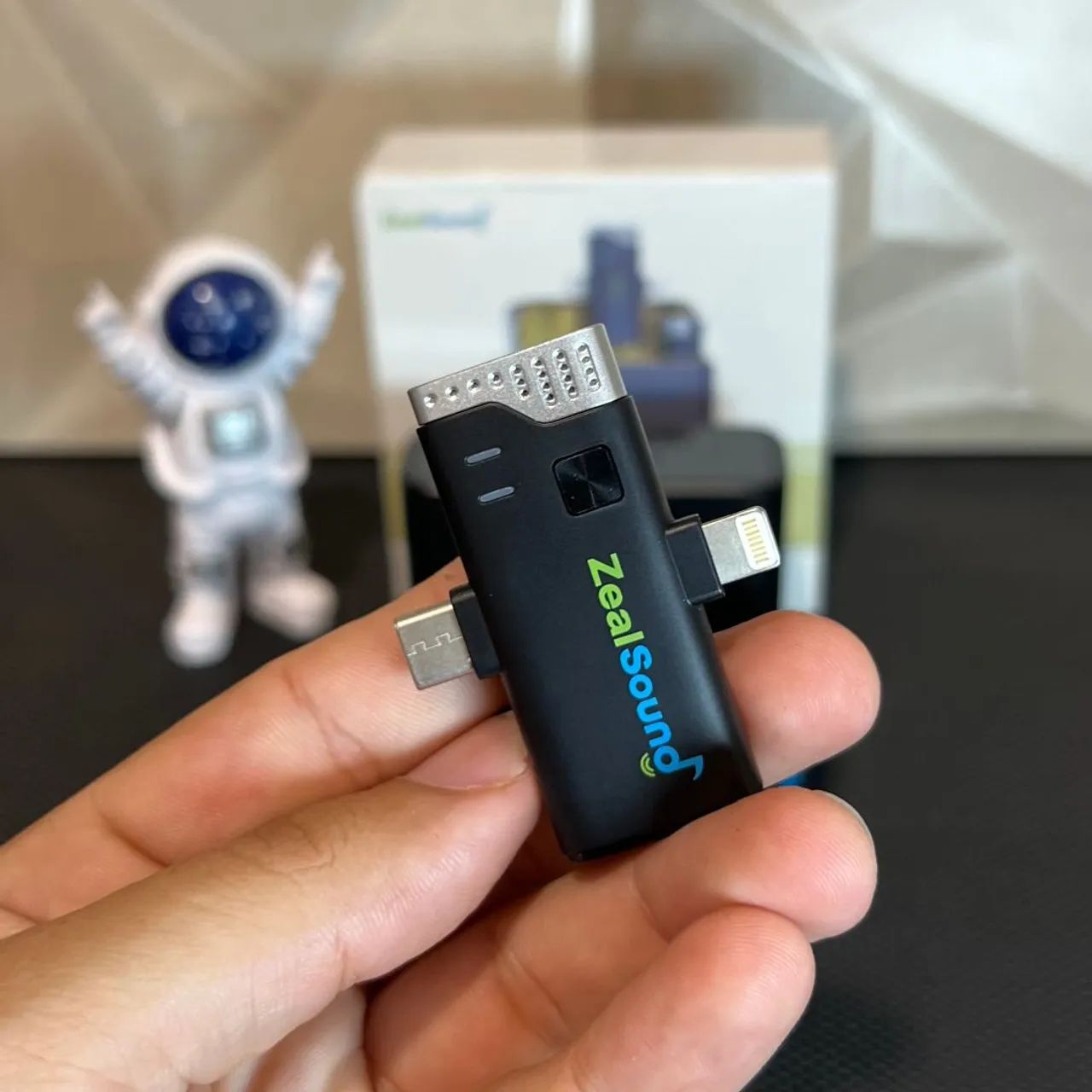 Microfone de Lapela Zealsound - Sem Fio - Foto 4