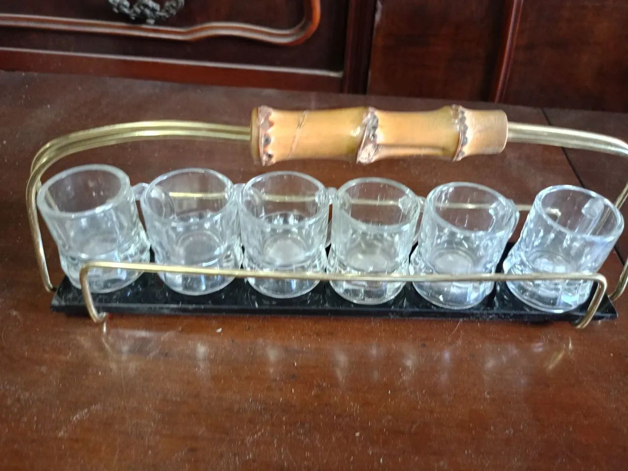 Jogo canequinhas de vidro com suporte - Foto 4