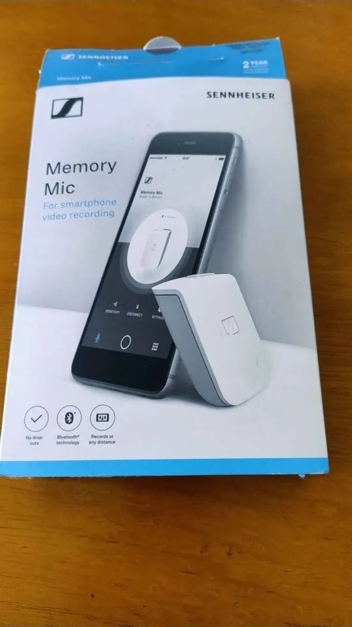 Microfone sem Fio Sennheiser Mic Memory com Bluetooth