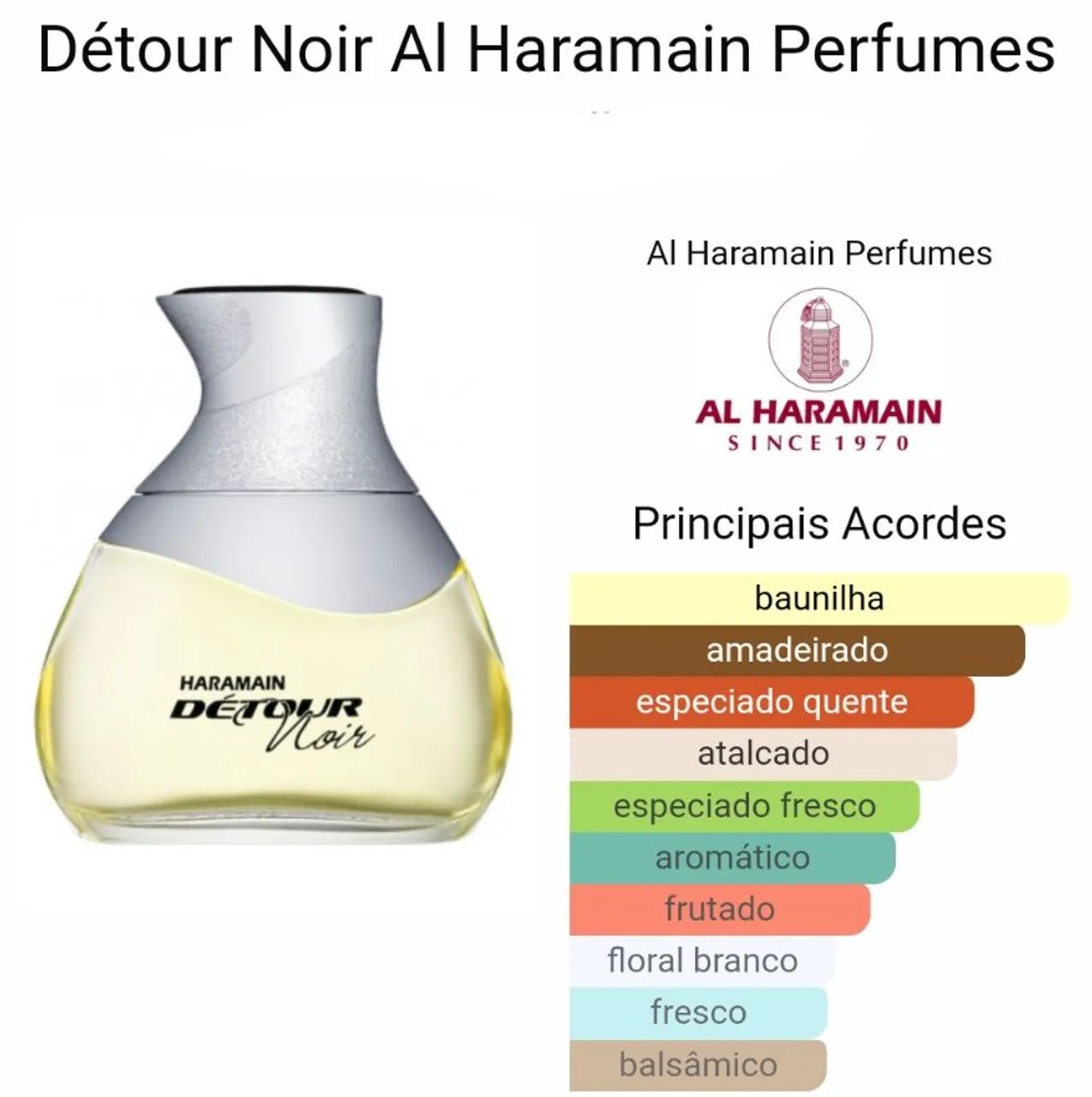 Perfume Árabe al Haramain Detour Noir - 100ml - Novo  - Foto 2