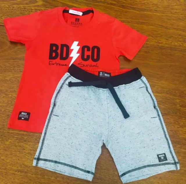 Camisa Para Meninos Com Short