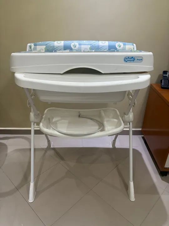 Banheira para Bebê com Suporte e Trocador - Foto 3