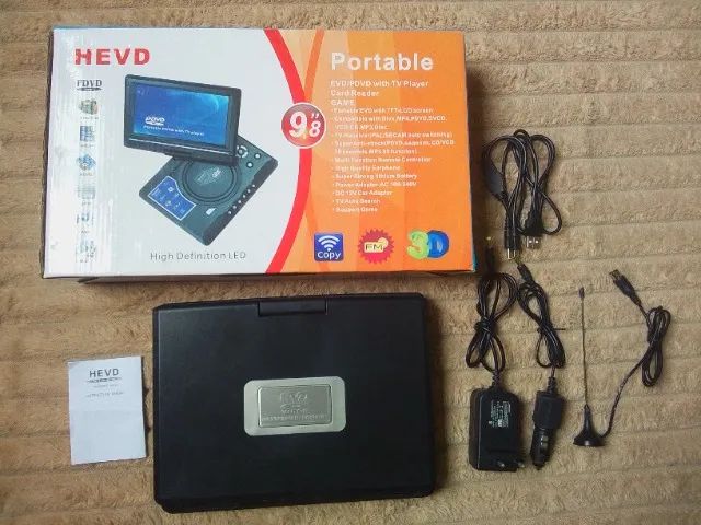 DVD HEVD Portátil 9.8" Led - Foto 2
