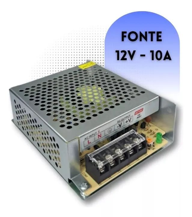 Fonte 12v 10A.. - Foto 2