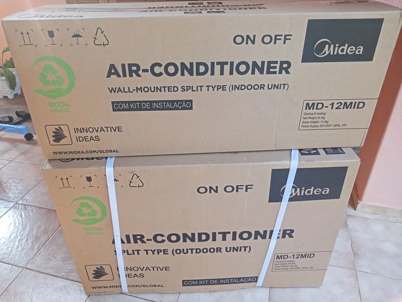 Ar Condicionado Split Midea 12.000 BTUs ON/OF qente e frio - Foto 2