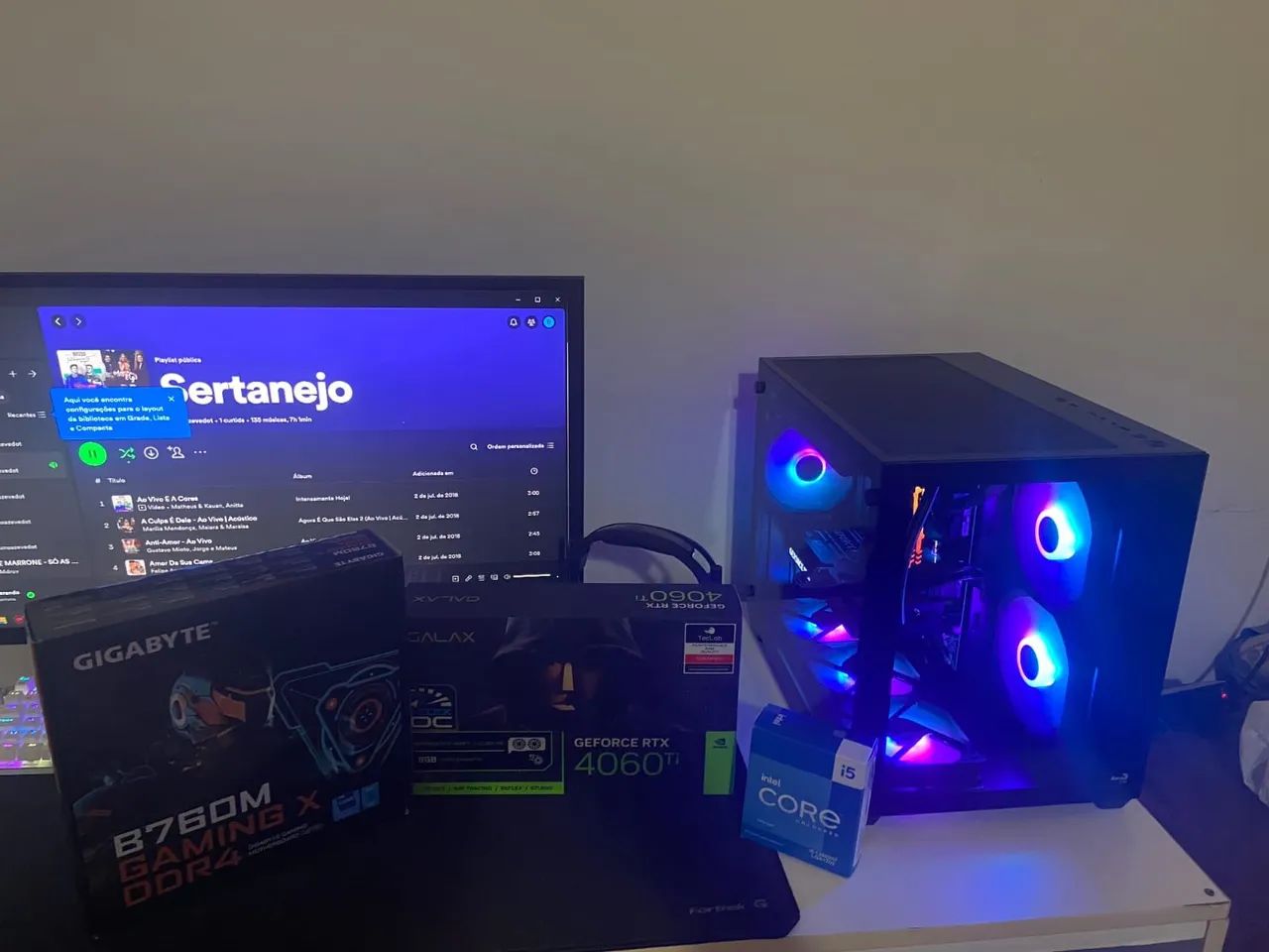 PC Gamer RTX 4060ti Intel i5-13600kf - Foto 4