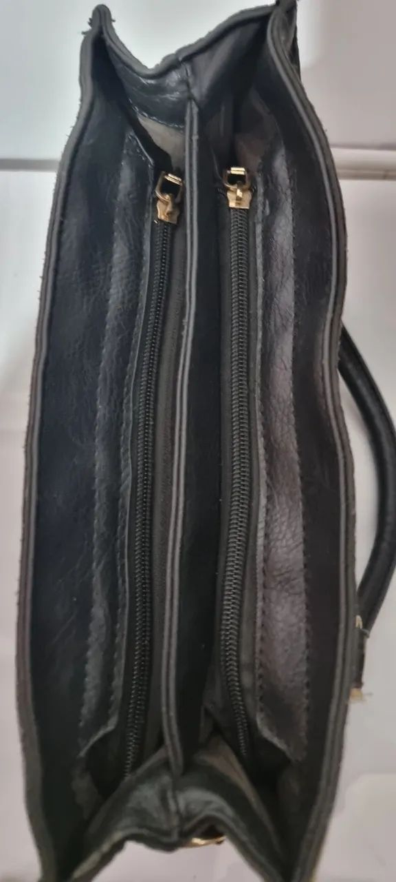 Bolsa Couro Legitimo - Tamanho Médio - Foto 2