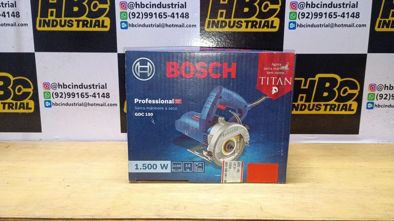 Serra Mármore a Seco Bosch GDC 150 - Profissional