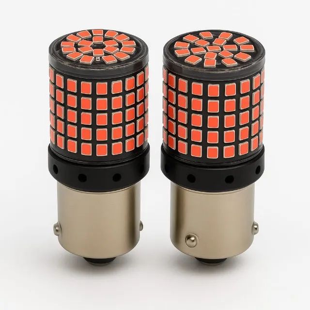 Par de lampada Led de freio P21/5W  Vermelha - Foto 2