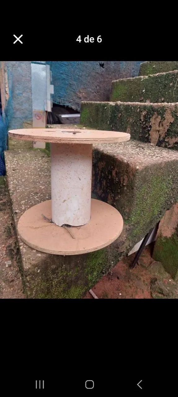 Bobinas de madeira para decoração de jardim - Foto 4