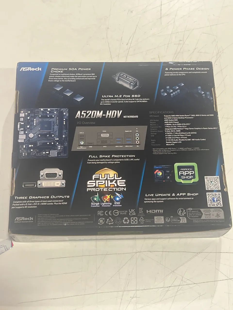 Placa mãe A520M-HDV ASRock - Foto 2
