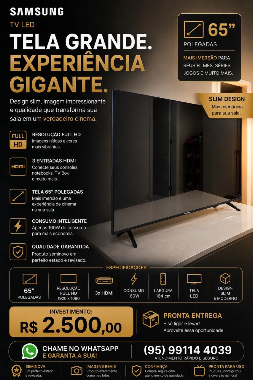 TV LED SAMSUNG 65?
