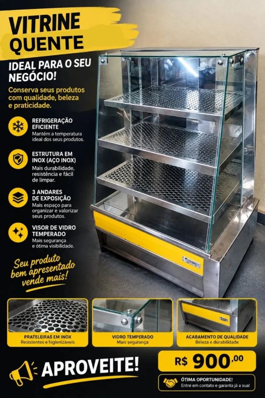 Vitrine quente 