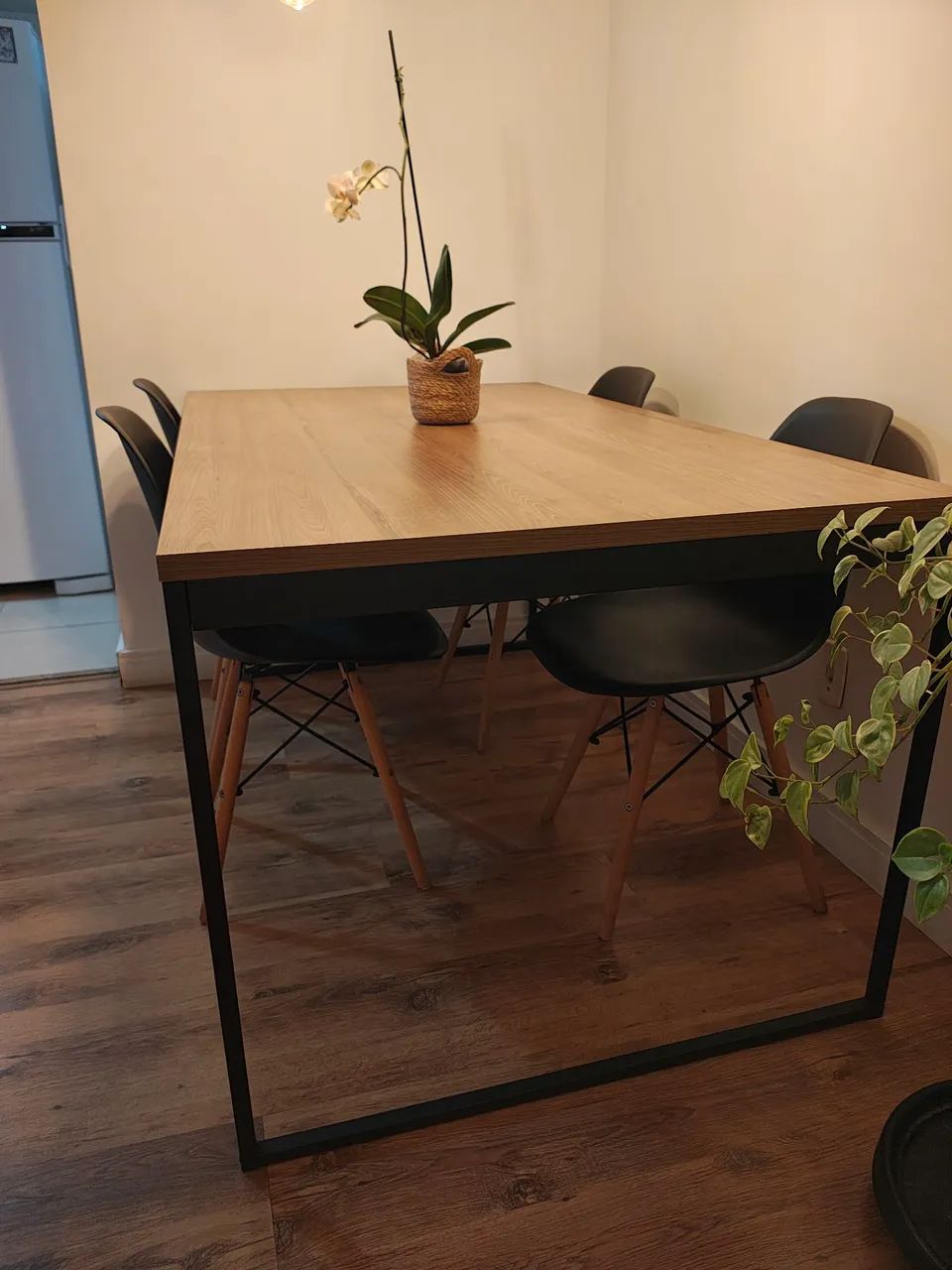 Mesa De Jantar Estilo Industrial, retangular - Foto 3