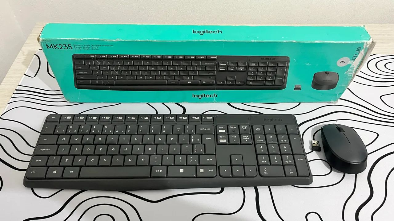 Kit Teclado e Mouse Sem Fio | Logitech MK235 - Foto 4