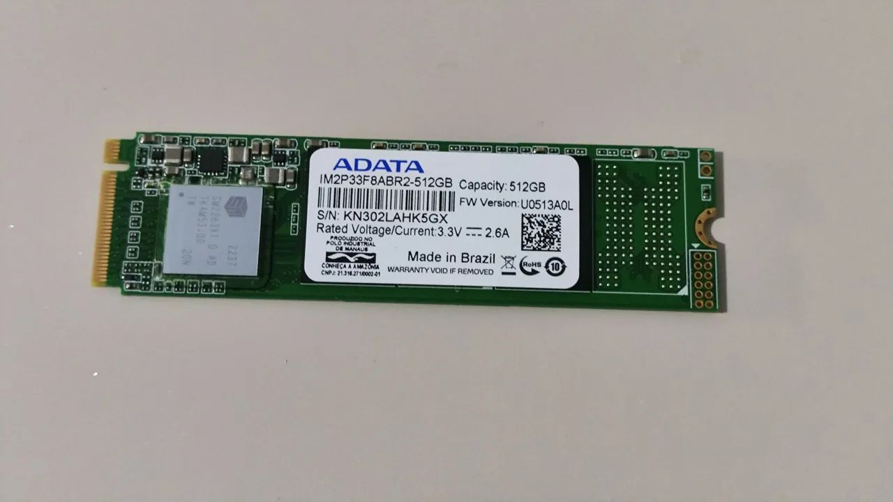 Nvme 512GB Adata Gen 3