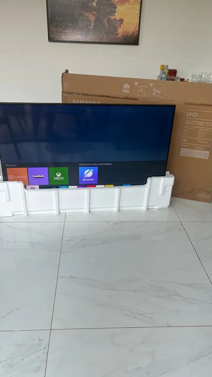 Tv smart 55 polegadas 4k com caixa e nota fiscal  - Foto 3