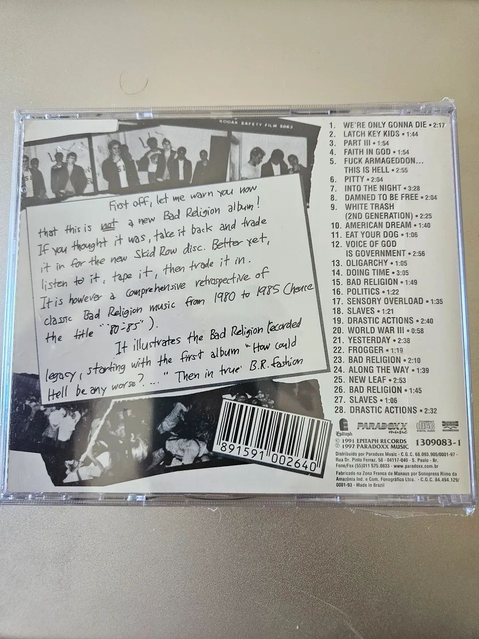 Cd 80-85 Bad Religion - Foto 2