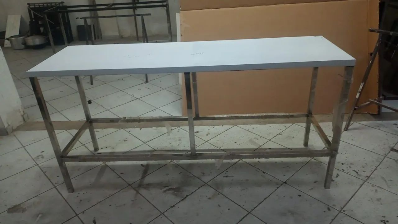 Mesa aço inox industrial  - Foto 3