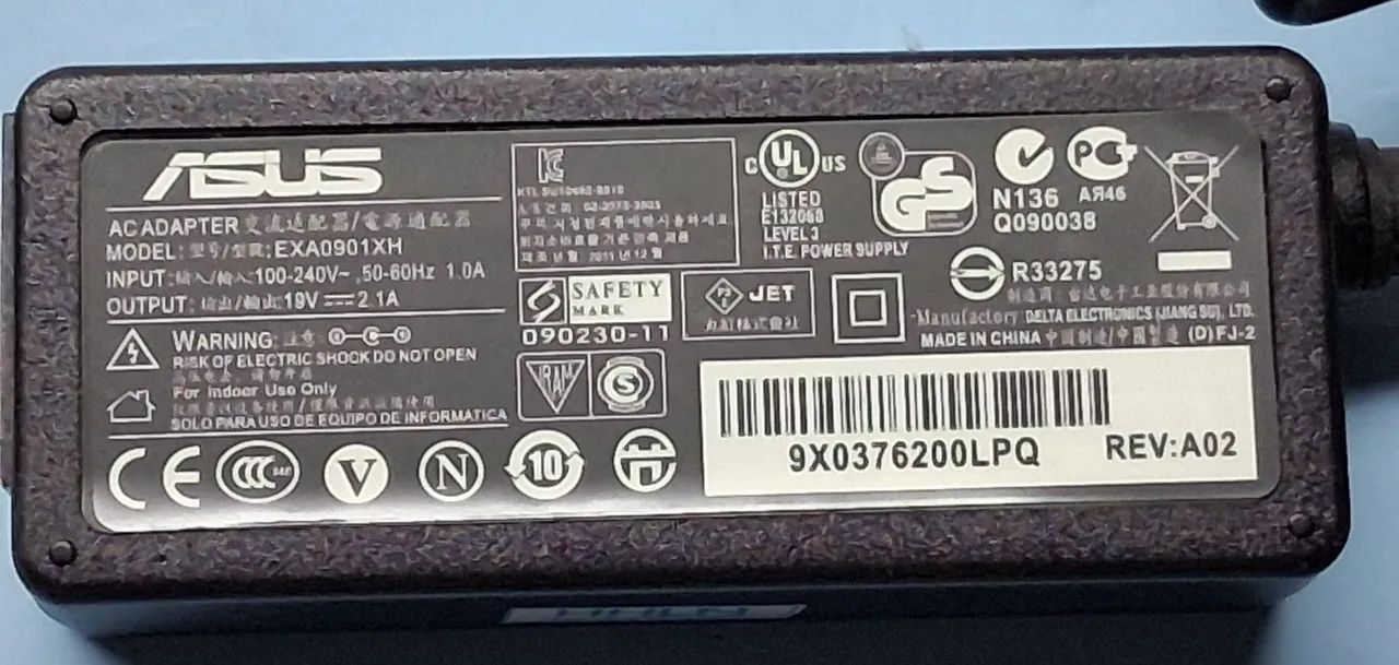 Fonte Notebook ASUS EXA0901XH 19V