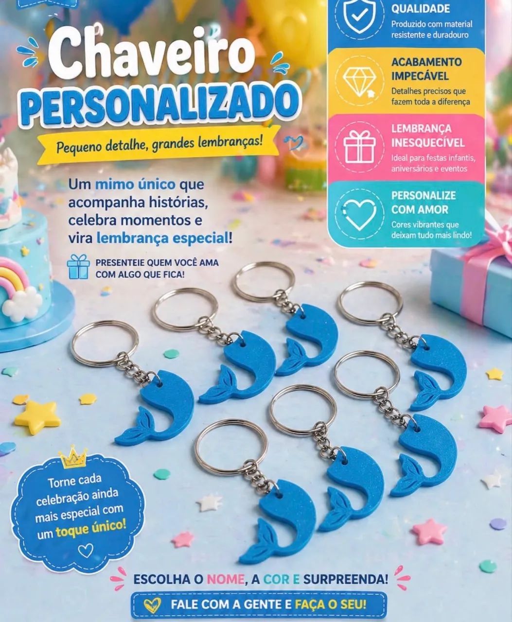     Chaveiros Personalizados para Empresas, Festas e Eventos - Foto 2