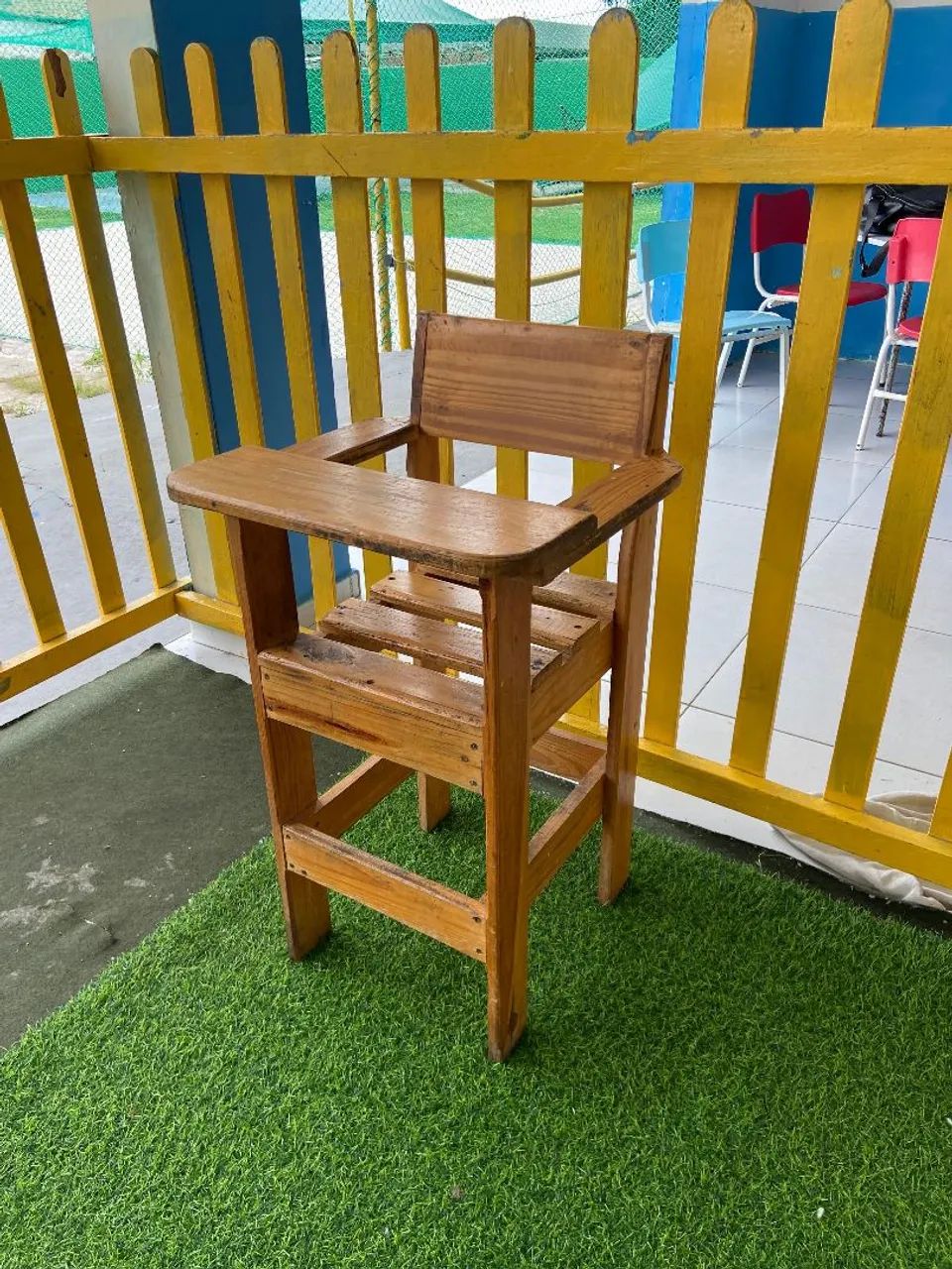 Mesa de refeitório infantil em pinus tratadoo - Foto 3