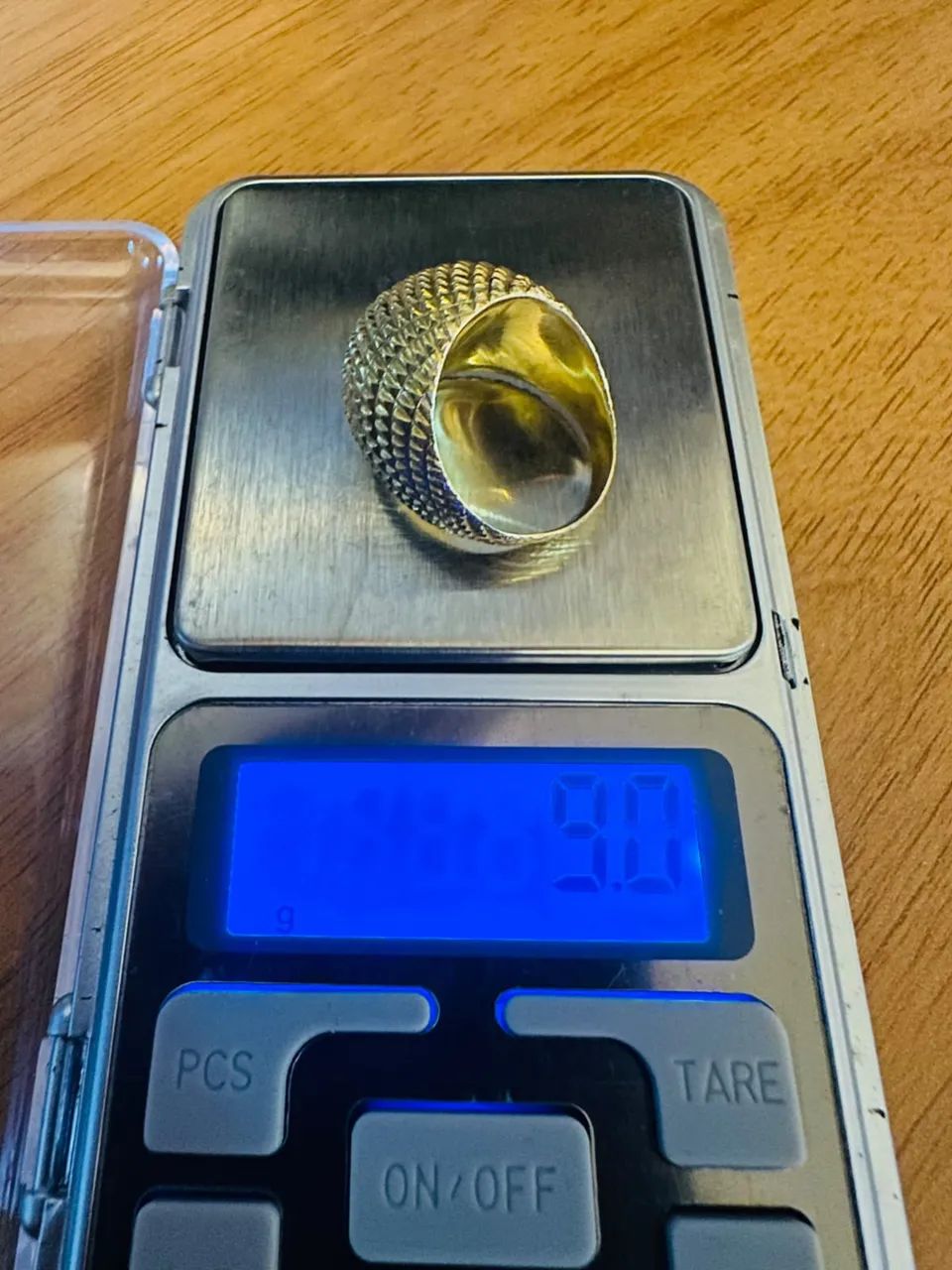 Anel ouro maciço 18k com 9 gramas - Foto 2