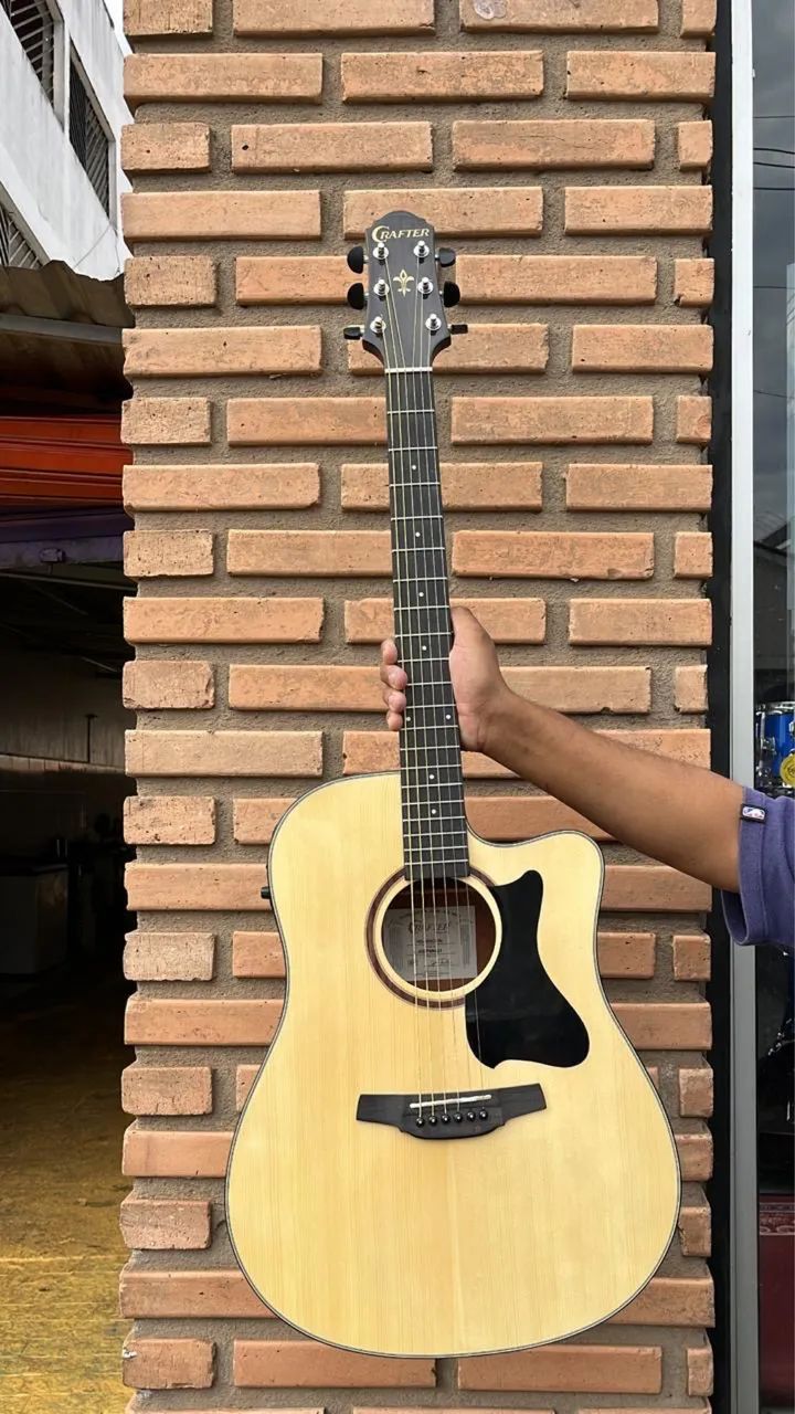 Violão Crafter perfeito estado com Hardbag - Foto 4