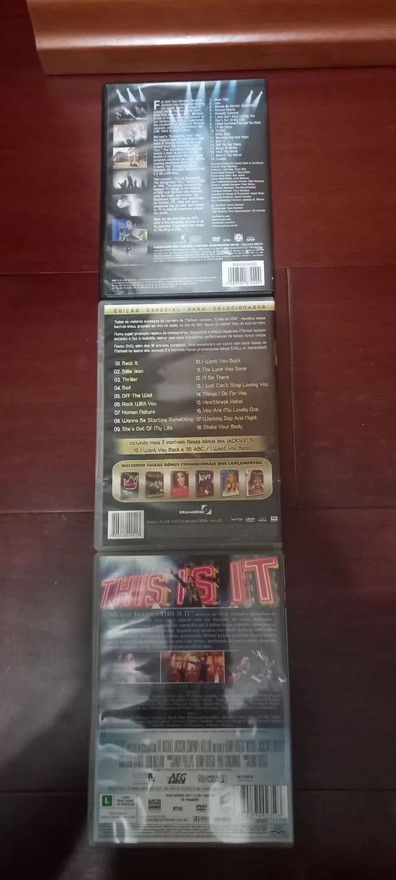 3 DVD Michael Jackson Lote - Foto 2